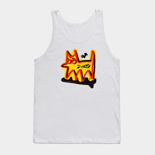 dog Tank Top by Angel Rivas